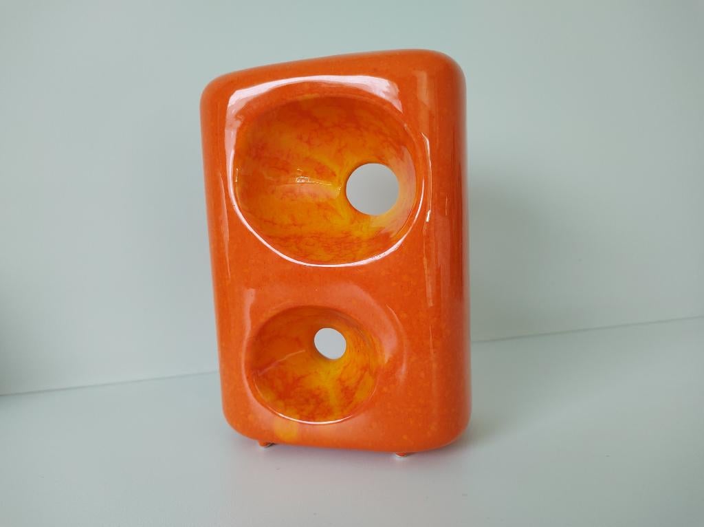 Bertoncello - Roberto Rigon - vase en forme de bloc-vintage, Moins de 50 cm, Enlèvement ou Envoi, Poterie ou Porcelaine, Utilisé