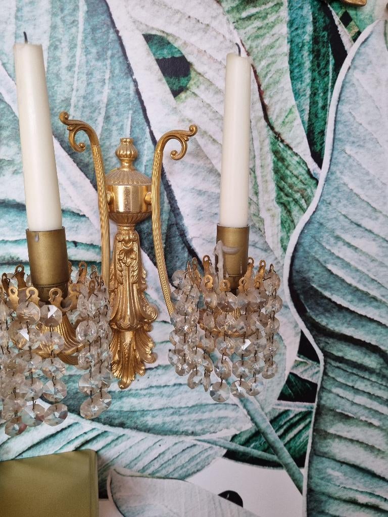 Kaars kandelaar lamp antiek, Antiek en Kunst, Ophalen