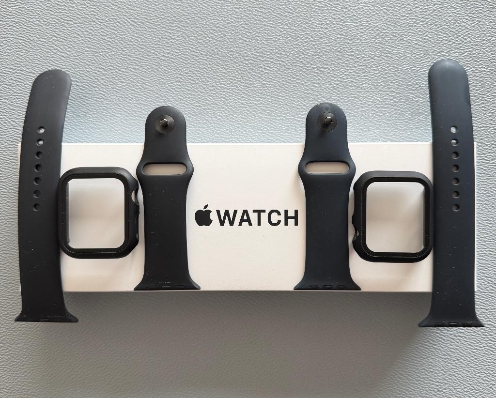 Apple Watch SE 44mm met Garantie., Handtassen en Accessoires, Smartwatches, Ophalen, Zwart, IOS, Zo goed als nieuw