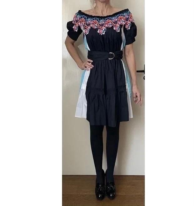 Peter Pilotto designer dress embroidery new, Kleding | Dames, Gelegenheidskleding, Blauw, Nieuw, Cocktailjurk, Ophalen of Verzenden