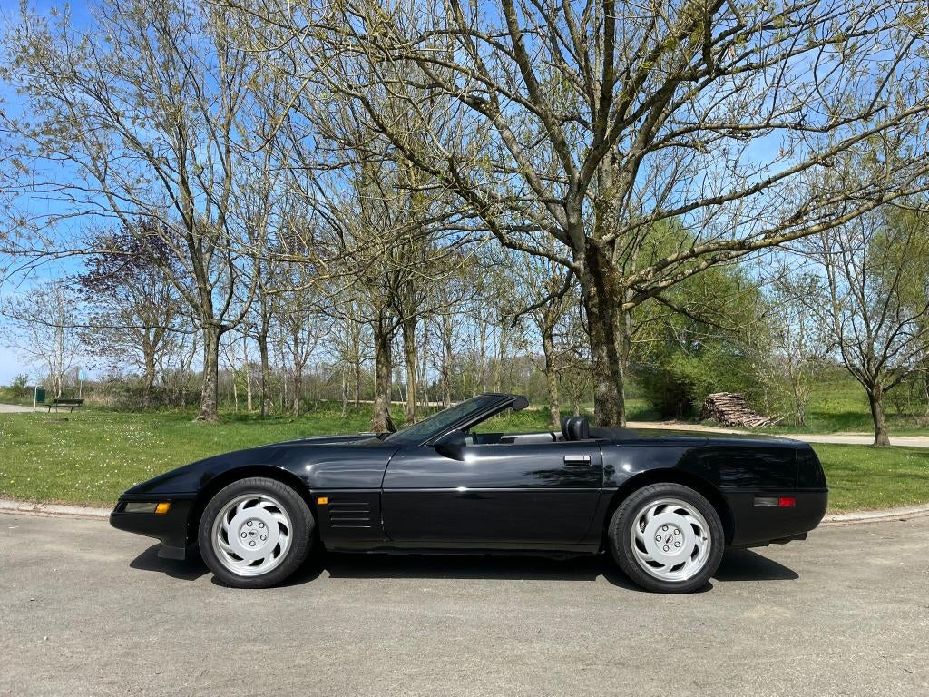 Chevrolet Corvette C4 Cabrio, LT1, 1992, parfait état !, Cuir, Achat, Éclairage LED, Noir