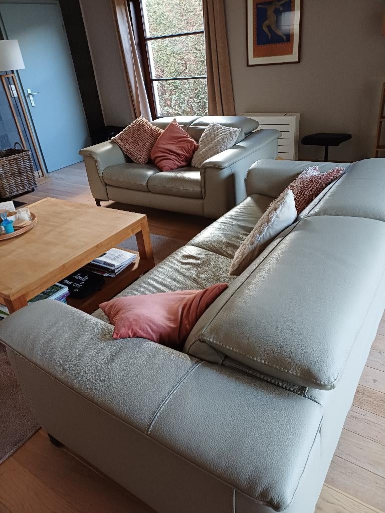 LEDEREN SALON (2+3 ZIT), Ophalen, Zo goed als nieuw, Leer, MODERN