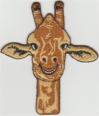 Giraffe stoffen opstrijk patch embleem #1, Verzenden, Nieuw