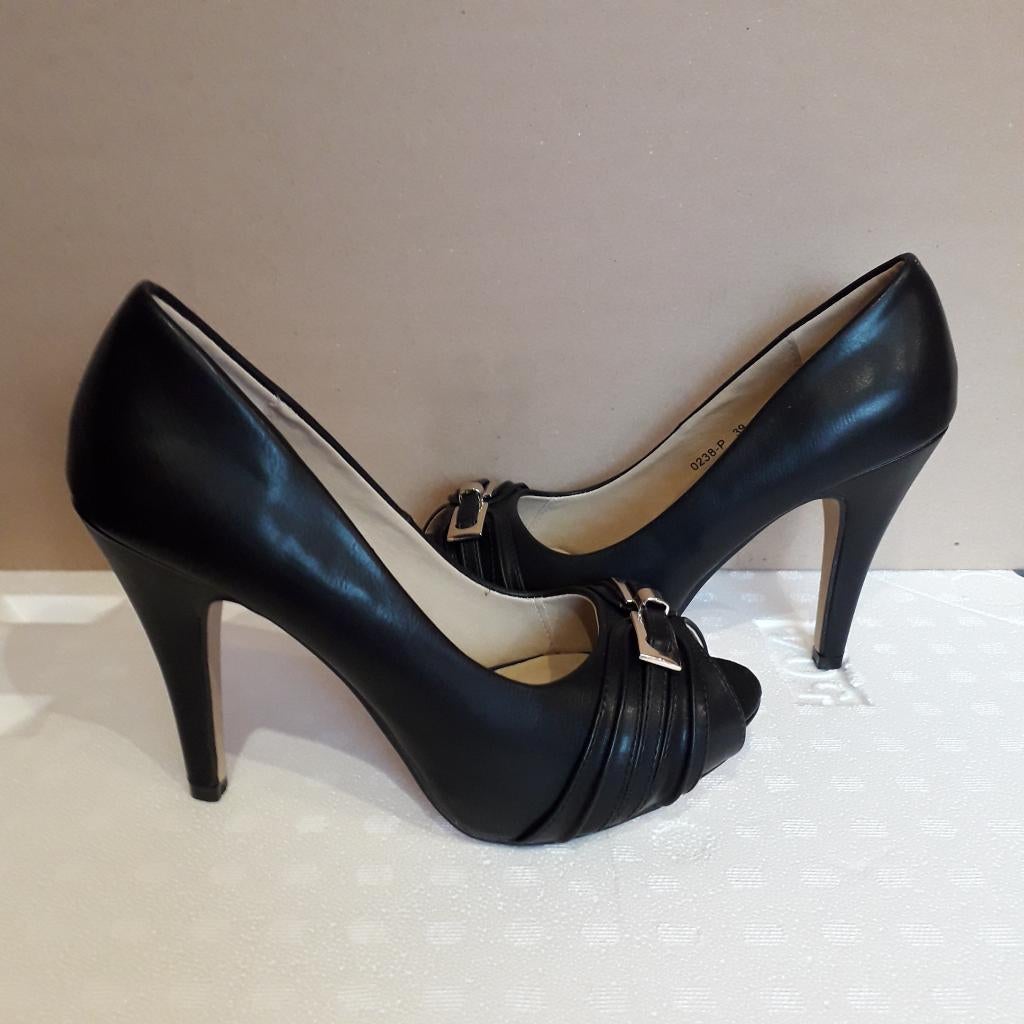 schoenen 39, Schoenen met lage hakken, Verzenden, Zwart, Nieuw