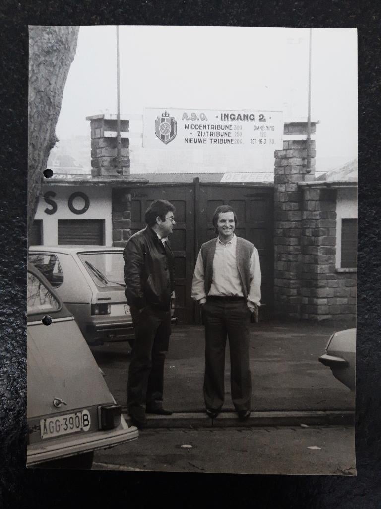 Persfoto Freddy Qvick - AS Oostende (1979) - groot formaat, Verzenden, Zo goed als nieuw, Poster, Plaatje of Sticker