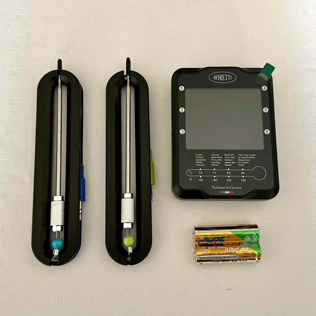 Boretti BBQ Thermometer met 2 sondes NIEUW, Enlèvement ou Envoi, Neuf