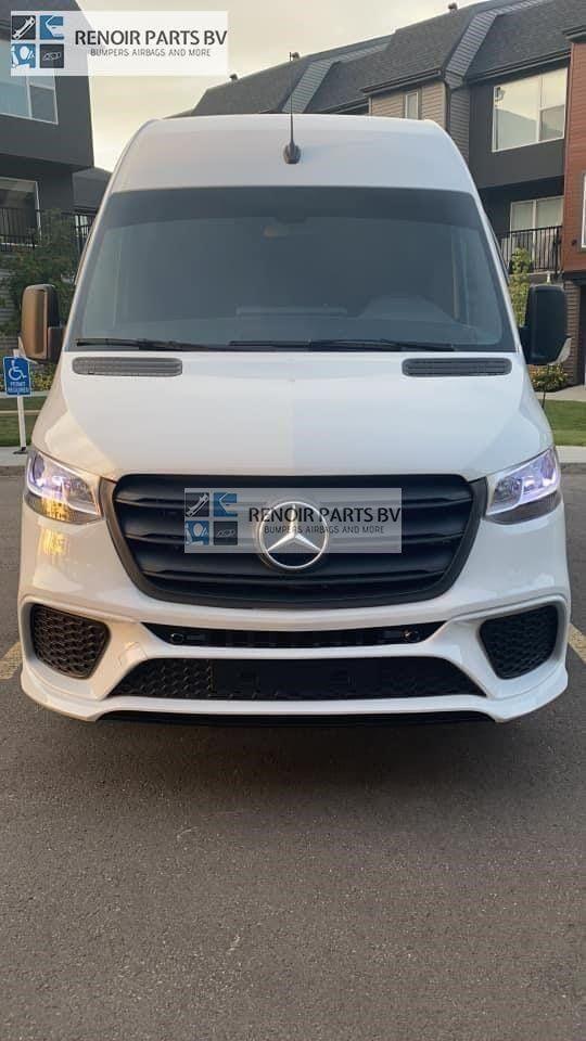 W907 AMG SPORT BUMPER MERCEDES SPRINTER 2019-2024 VOORBUMPER, Auto-onderdelen, Gebruikt, -, Voor, -