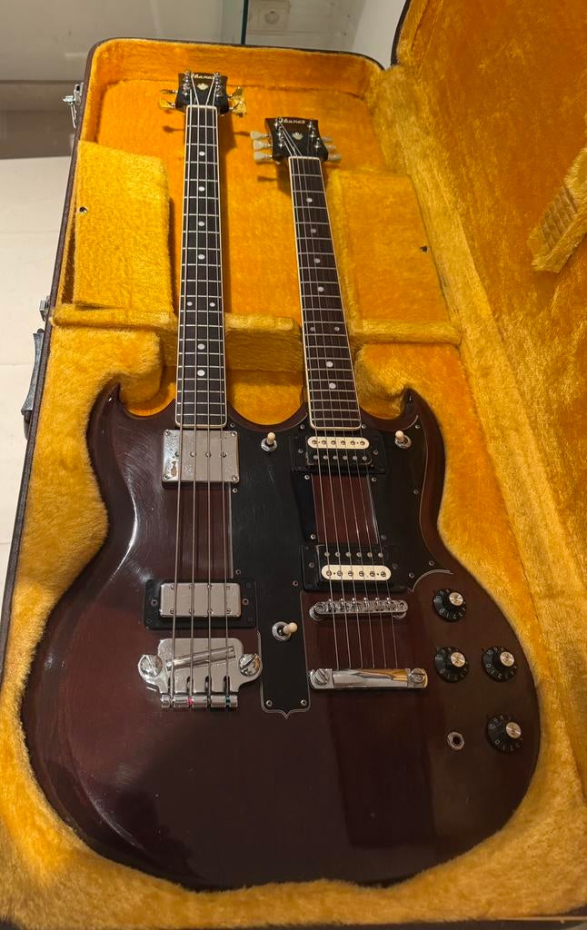 Ibanez 2404 double-neck, japon des années 1970, Musique & Instruments, Enlèvement, Utilisé, Solid body, Ibanez