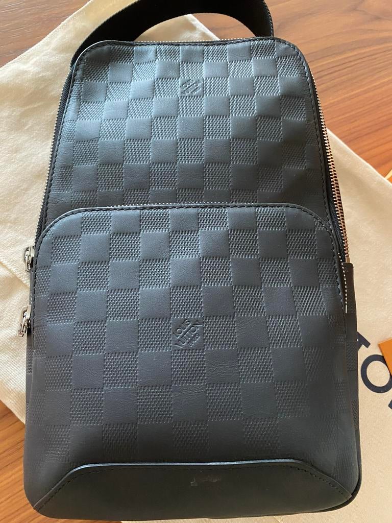 LOUIS VUITTON AVENUE SLINGBAG DAMIER LEDER/AANKOOPBEWIJS, Ophalen of Verzenden, Nieuw