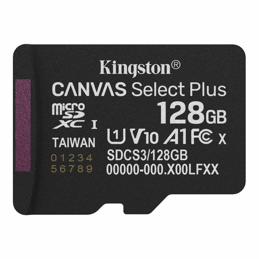 Kingston Canvas Select Plus microSD 128GB, Audio, Tv en Foto, Foto | Geheugenkaarten, Kingston, Nieuw, Ophalen of Verzenden, Overige