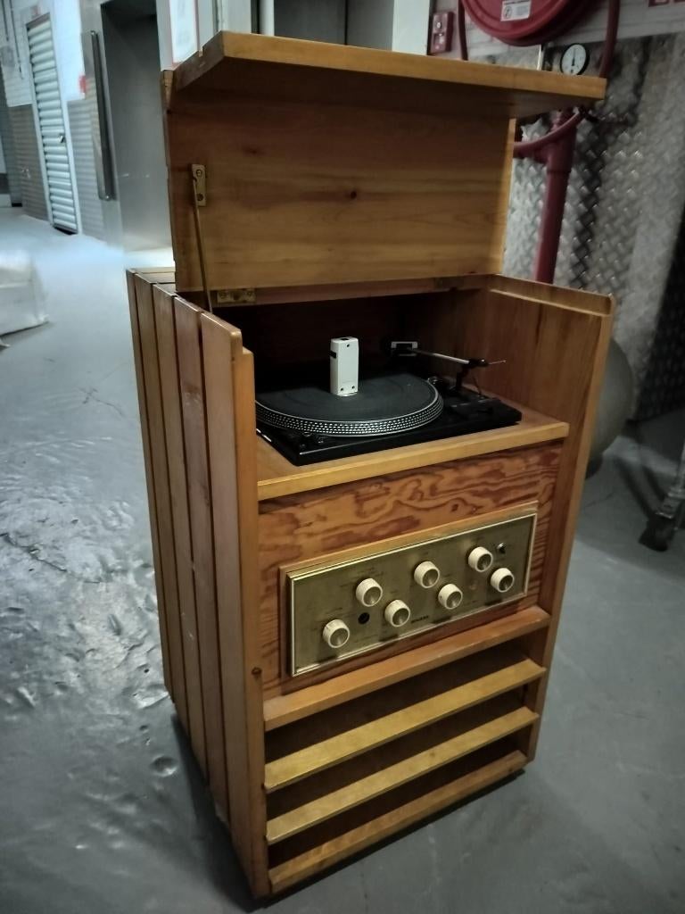 Dubbele 1254 vintage platendraaiers/stop oplichters, Audio, Tv en Foto, Platenspelers, Ophalen, Gebruikt, Dual