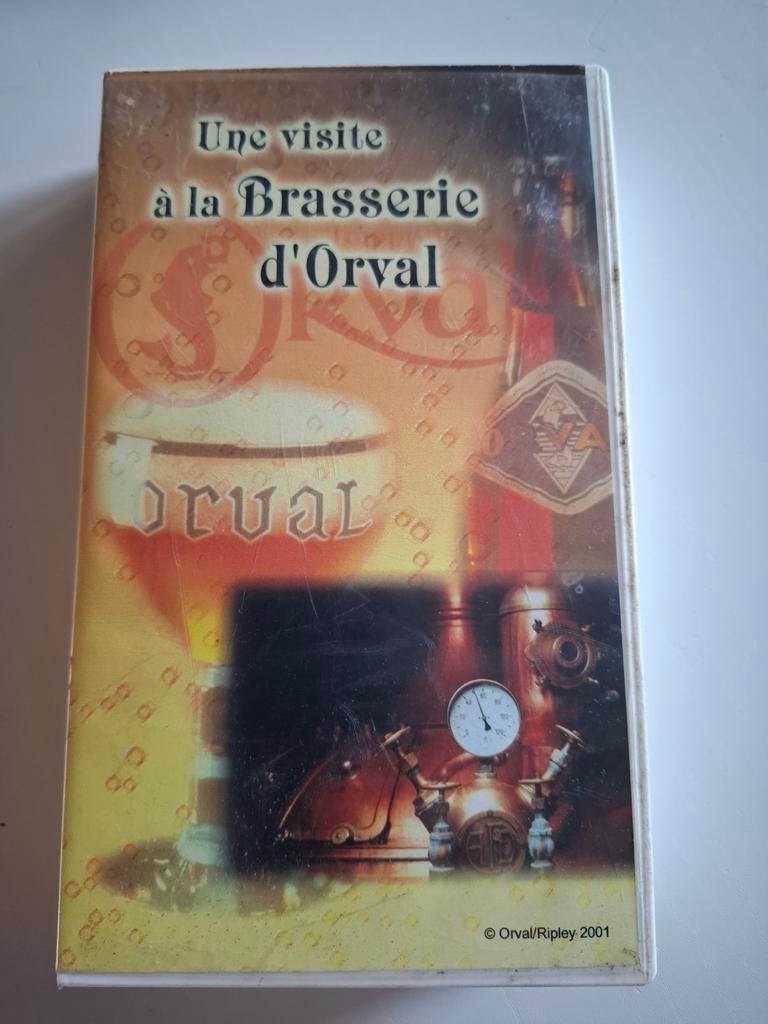 Cassette  video visite brasserie d orval, Collections, Marques & Objets publicitaires, Enlèvement ou Envoi
