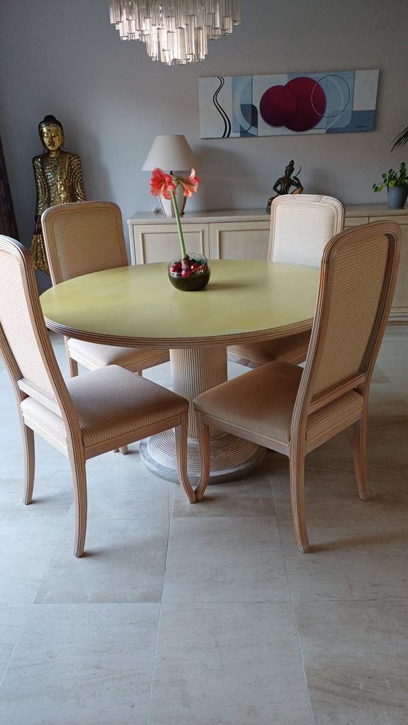 Tafel, Huis en Inrichting, Tafels | Eettafels, Ophalen, Gebruikt, 100 tot 150 cm, Eikenhout