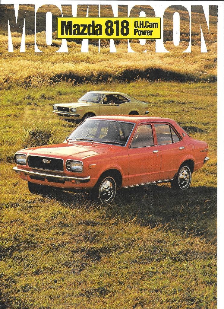 MAZDA 818,  1971, Boeken, Auto's | Folders en Tijdschriften, Ophalen of Verzenden, Zo goed als nieuw, Mazda