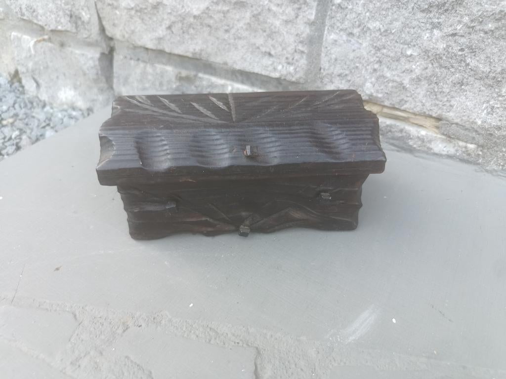 Retro houten juwelenkistje, Ophalen