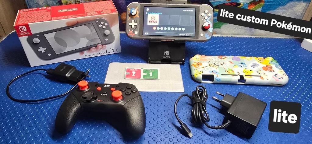 console switch lite  Pokemon + games en controller s.fil, Ophalen of Verzenden, Zo goed als nieuw