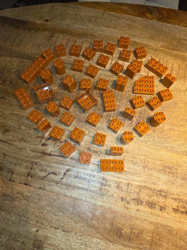 50 licht bruine lego duplo blokken, Kinderen en Baby's, Speelgoed | Duplo en Lego, Ophalen of Verzenden, Duplo