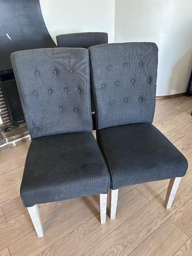 Lot de 4 chaises de salle à manger, Enlèvement, Utilisé, Tissus, Quatre