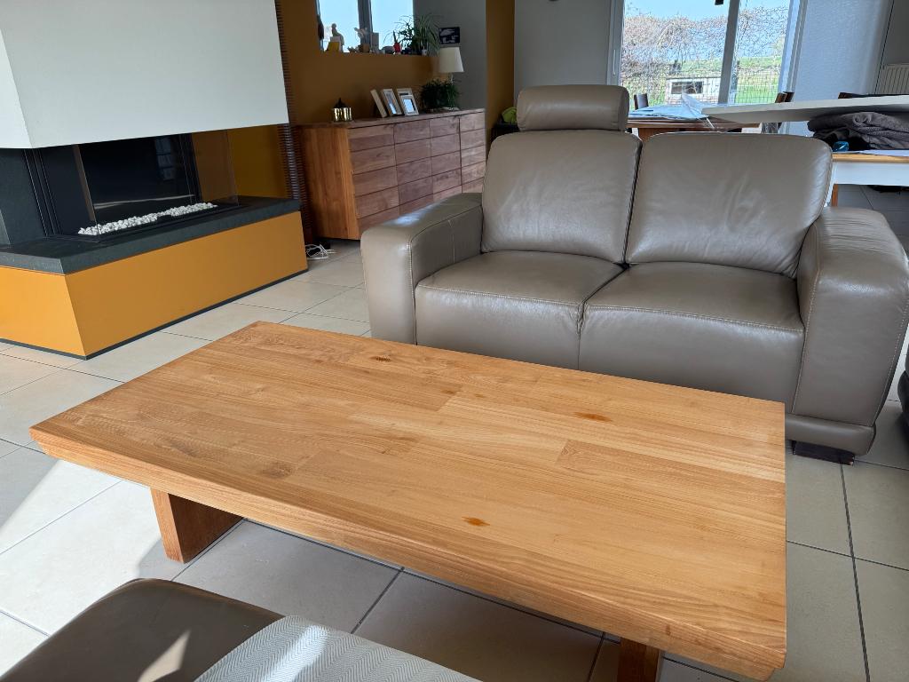 Table de salon en teck, Enlèvement, Utilisé, Rectangulaire, Teck