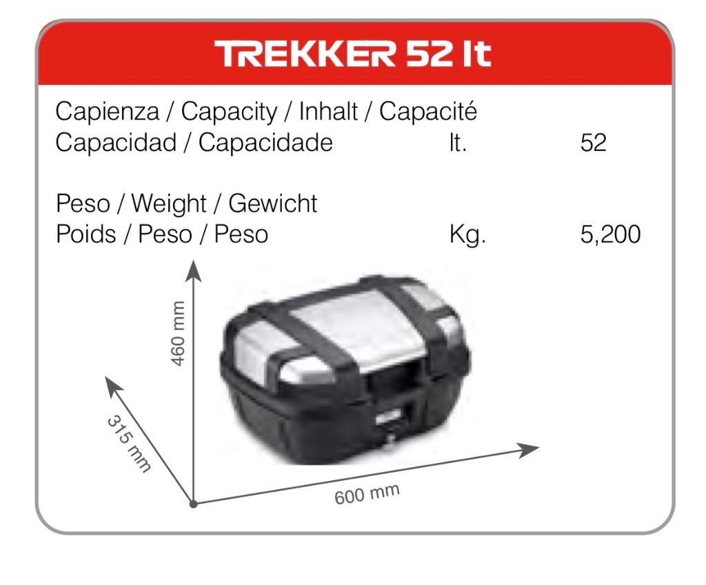 Givi topcase 52l Trekker, Ophalen, Gebruikt