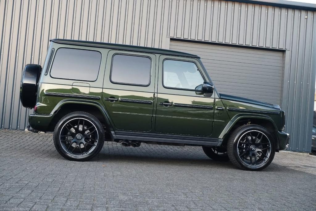 Mercedes G63 AMG olive green/zadelbruin, Auto's, Automaat, 430 kW, G-Klasse, Leder