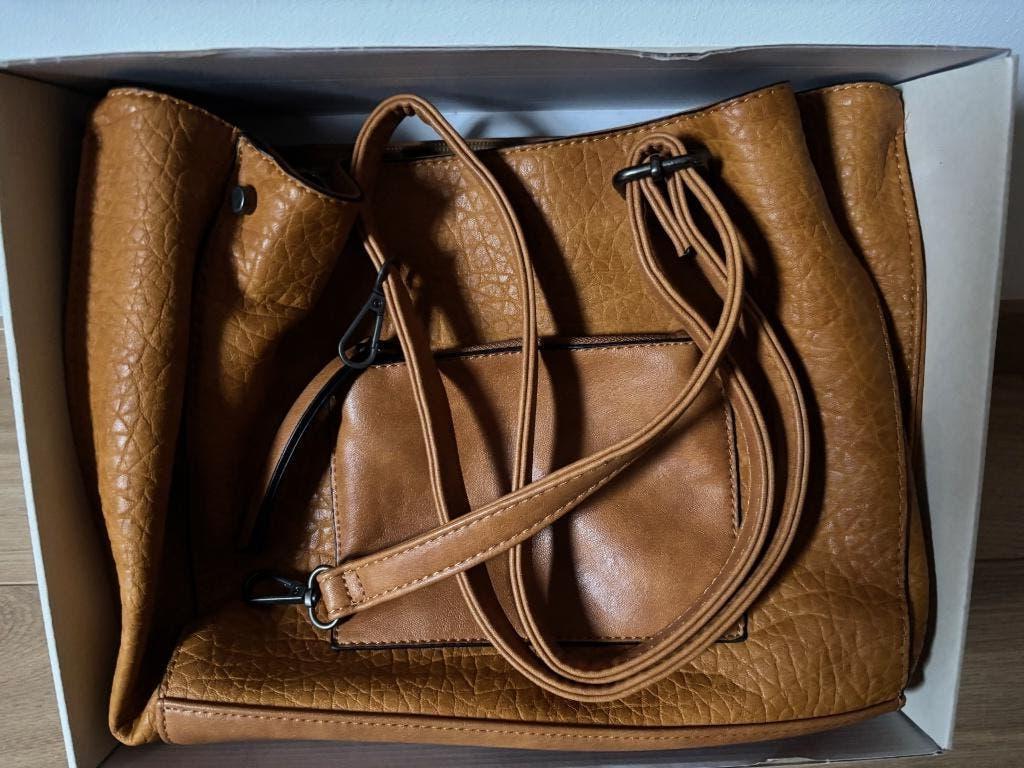 Sac à main cuir brun ETERNEL neuf!, Enlèvement, Neuf, Brun, Sac à main