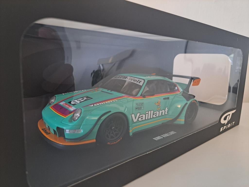 Porsche 911 993 RWB GT Spirit Vaillant GT869 1/18 Nieuw, Ophalen of Verzenden, Nieuw, Auto, Overige merken