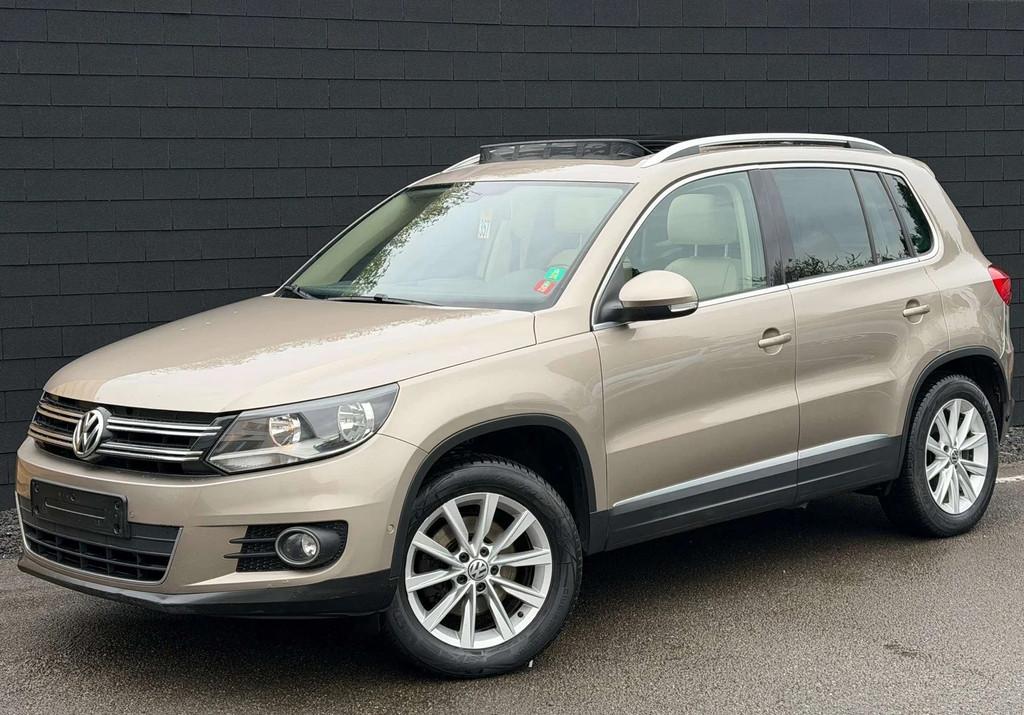 Volkswagen Tiguan 2.0 TDi 4Motion DSG+NAVI+CUIR+CAMERA+TOIT, Autos, Volkswagen, Achat, Entreprise, 1968 cm³, Beige