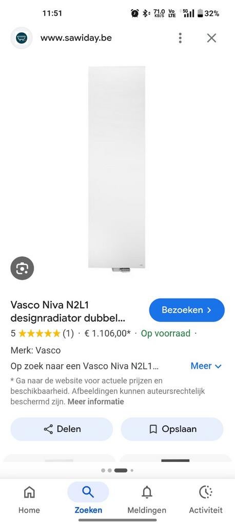 Design Radiator Vasco Niva, Ophalen, Radiator
