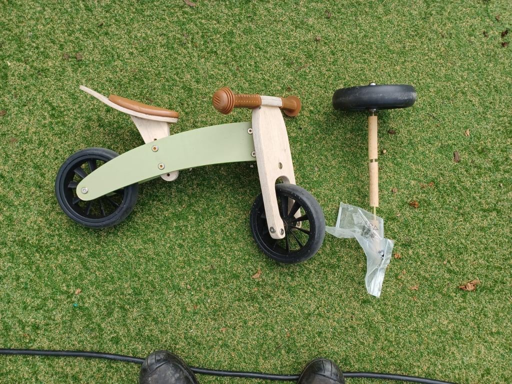 Houten loopfietsje, Ophalen, Gebruikt