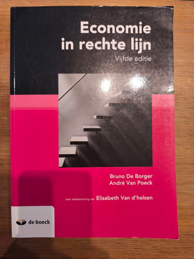 Andre Van Poeck - Economie in rechte lijn, Ophalen of Verzenden, Zo goed als nieuw, Nederlands, Andre Van Poeck; Bruno de Borger