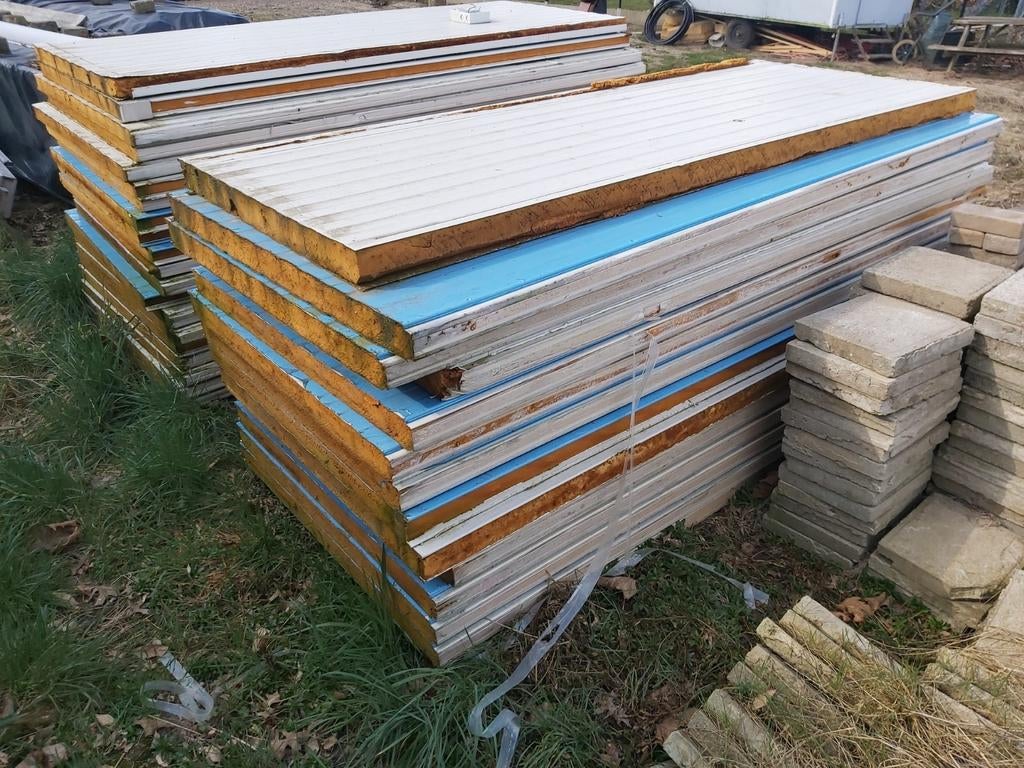 Sandwichpanelen, Doe-het-zelf en Bouw, Ophalen, Gebruikt
