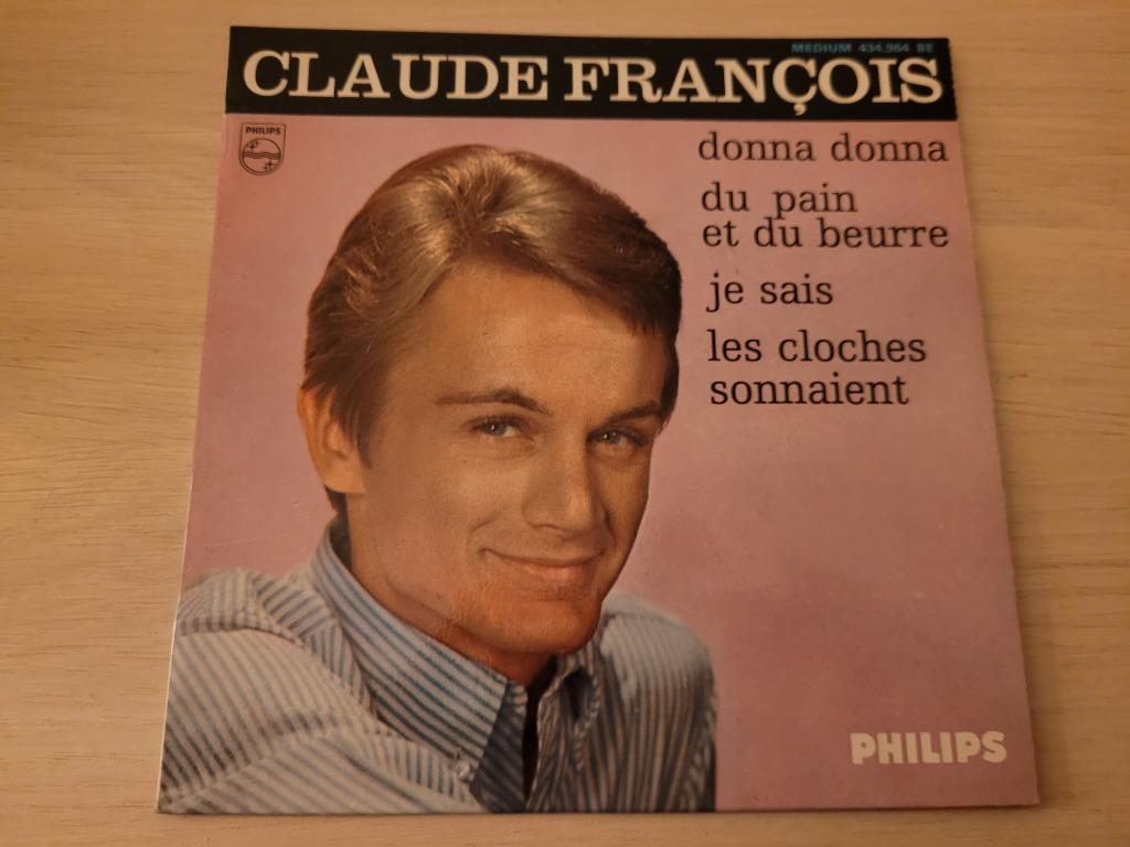 disque vinyl 45 tours claude francois, CD & DVD, Enlèvement ou Envoi, Comme neuf