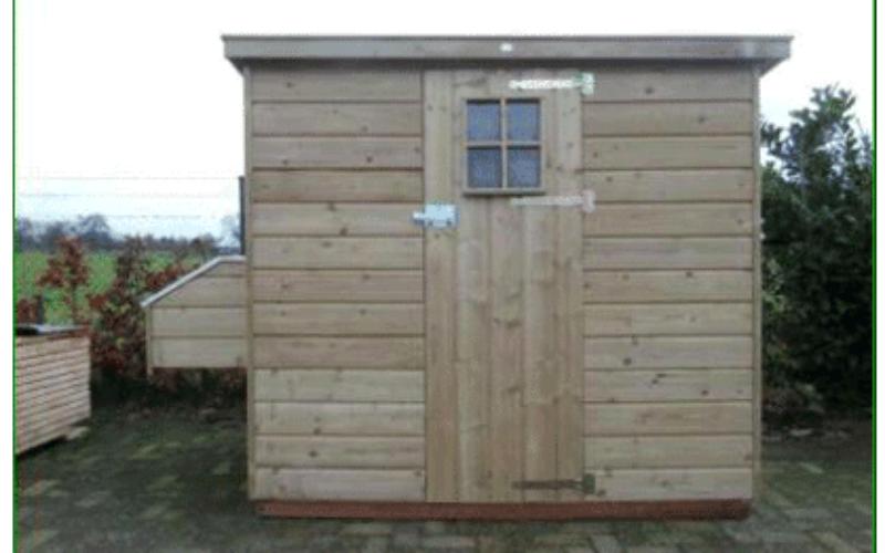 Kippenhok nachthok kippen met legbak, Ophalen, Nieuw, Kippenhok of Kippenren