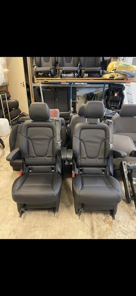 sieges cuir noir lugano ouirginale mercedes class v 250 300, Autos : Pièces & Accessoires, Habitacle & Garnissage, Neuf, Enlèvement ou Envoi