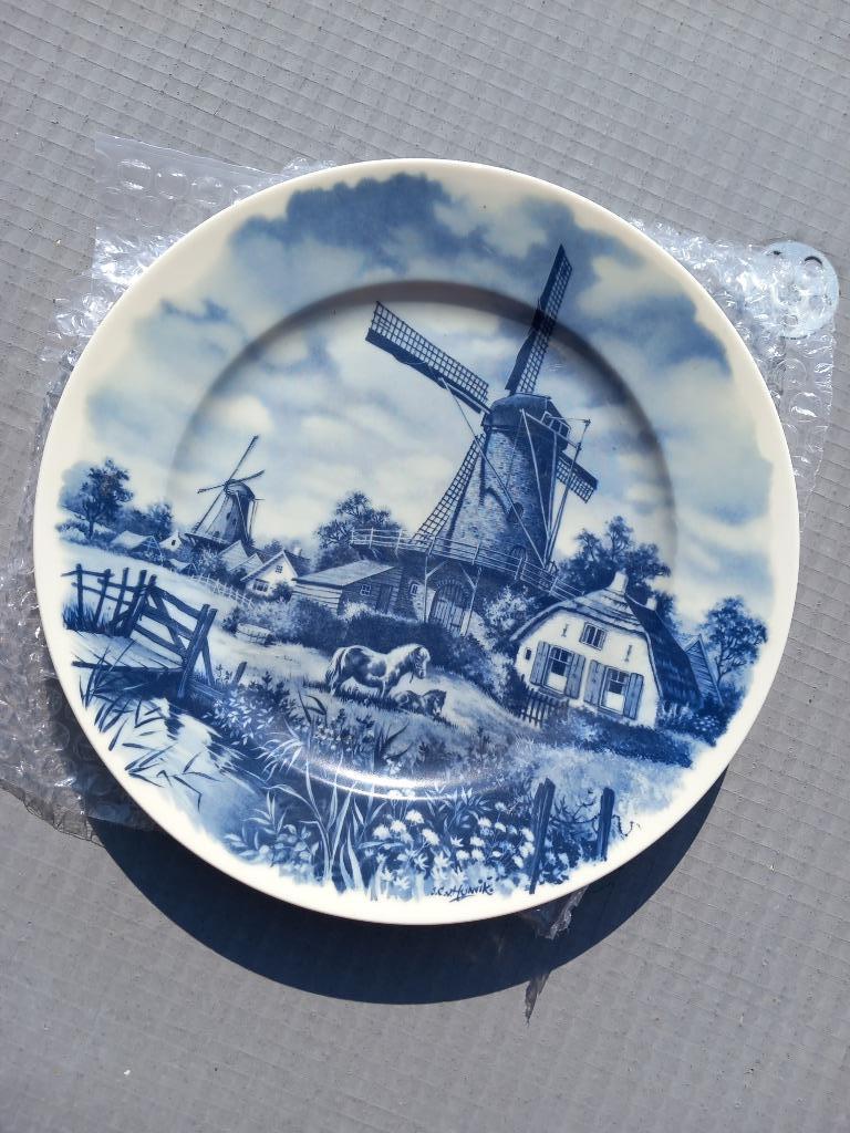 Assiette ceramique délit blauw, Antiquités & Art, Enlèvement