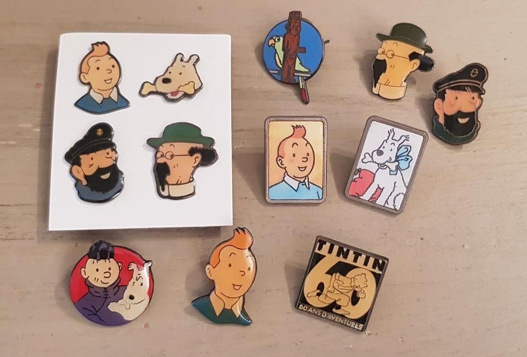 12 Pin's Tintin, Enlèvement ou Envoi, Comme neuf