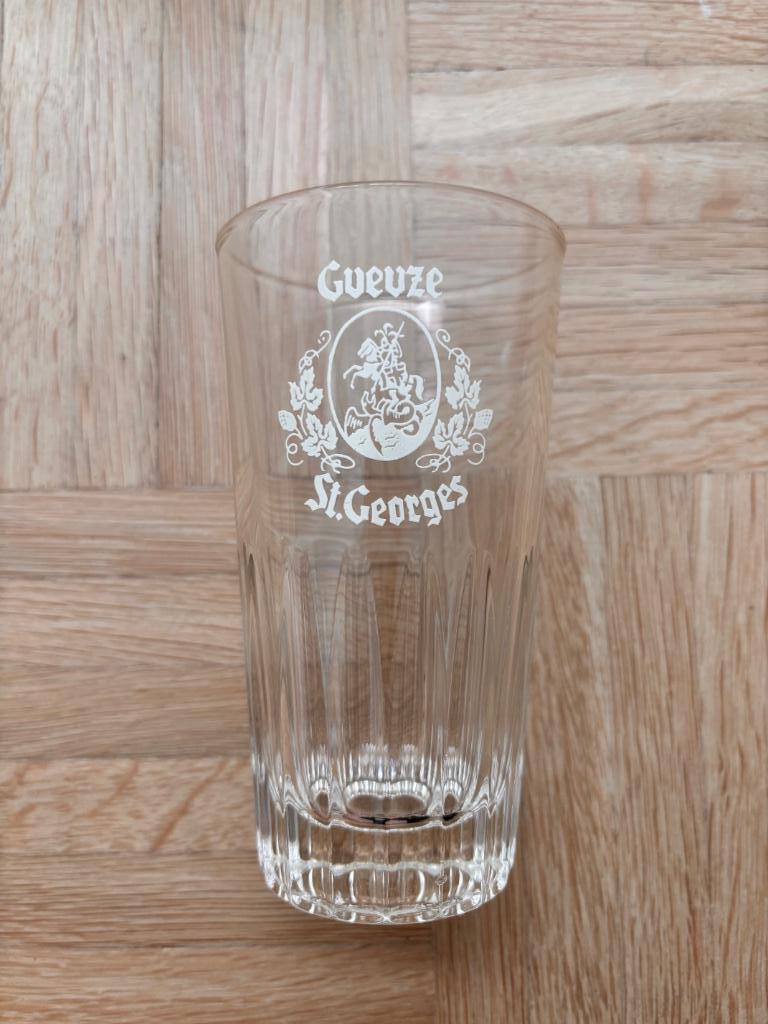 Oude geuze glazen St. Georges, Ophalen of Verzenden, Bierglas