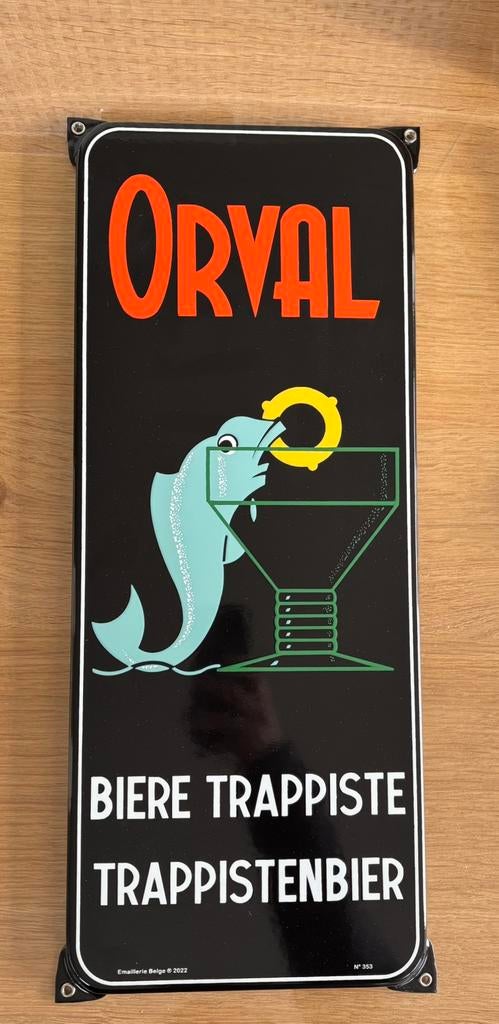 Orval Emaillebord, Verzamelen, Ophalen of Verzenden, Zo goed als nieuw