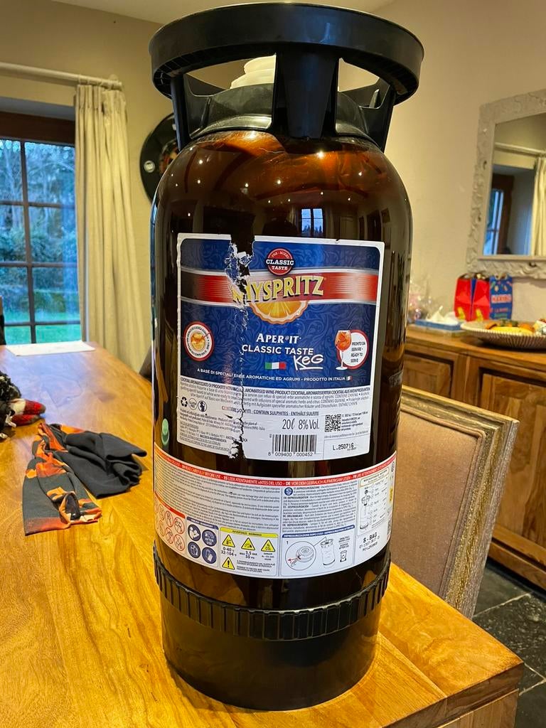 Fut de Spritz 20 litres, Ophalen