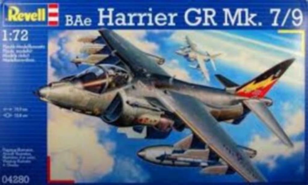REVELL 04280 bae harrier GR MK. 7/9 échelle 1/72, Neuf, Enlèvement ou Envoi, Revell, 1:72 à 1:144