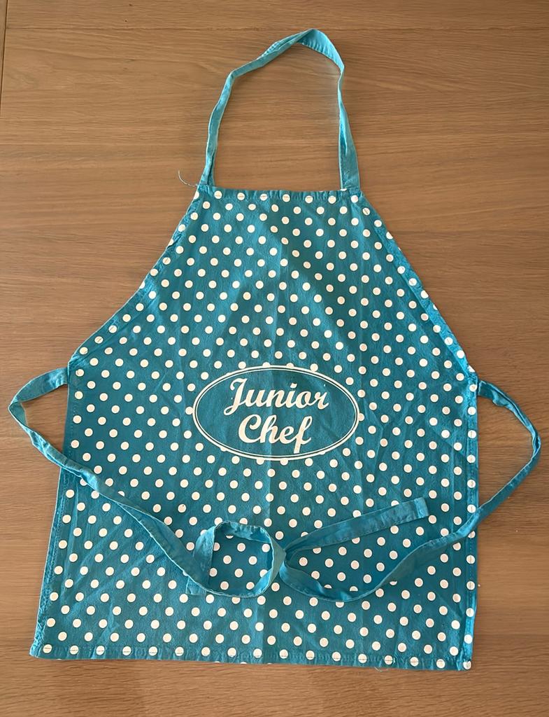 Keukenschort voor kinderen, Huis en Inrichting, Ophalen of Verzenden, Zo goed als nieuw, Blauw, Schort