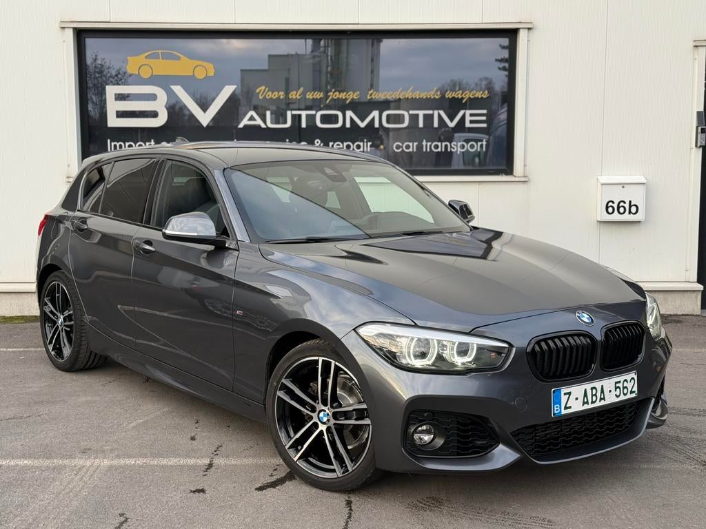 BMW 118i automaat - Leder - Shadow Line - Navi, Auto's, BMW, Leder, Bedrijf, 5 deurs, 3 cilinders