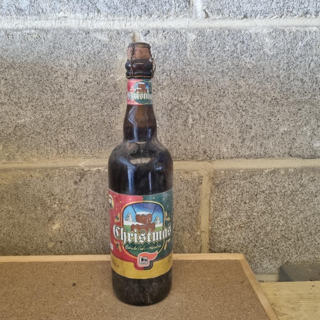 Bouteille de bière Christmas Delhaize (modèle 5), Enlèvement ou Envoi, Utilisé, Bouteille(s), Autres marques