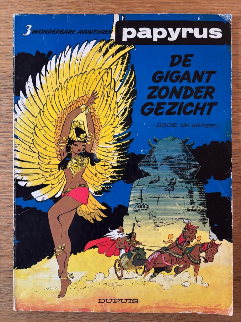 Strip: Papyrus - De gigant zonder gezicht, Boeken, Stripverhalen, Gelezen, De Gieter, Eén stripboek, Ophalen of Verzenden