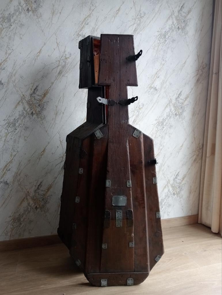 Magnifique étui de rangement pour violoncelle 1900, 75 cm ou plus, Cello, Enlèvement, Utilisé