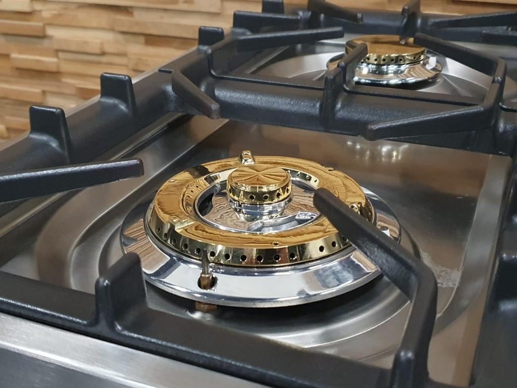 🔥Poêle Boretti de luxe 90cm noir brillant + 1 four, Electroménager, Gaz, Classe énergétique A ou plus économe, Enlèvement ou Envoi