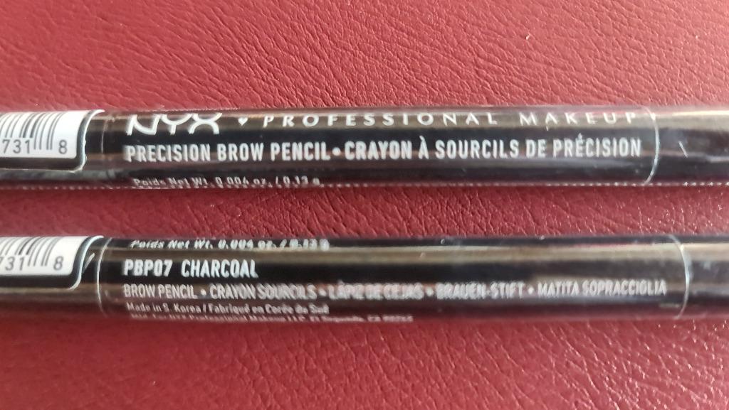 2 NYX Professional Make-up - Precision wenkbrauwpotloden, Handtassen en Accessoires, Uiterlijk | Cosmetica en Make-up, Ogen, Zwart