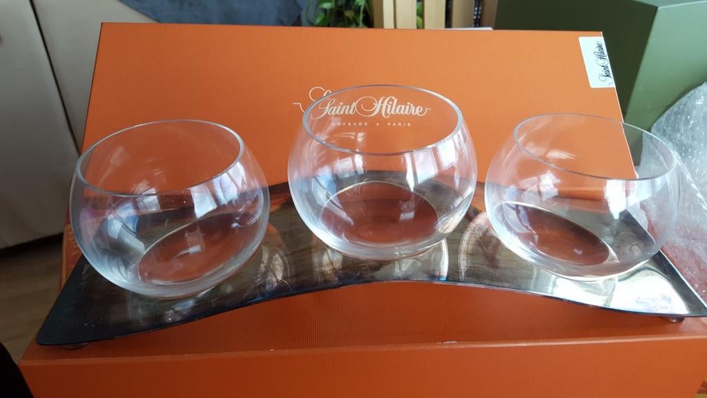 Service 3 coupelles métal argenté Kallisté SAINT-HILAIRE, Maison & Meubles, Enlèvement