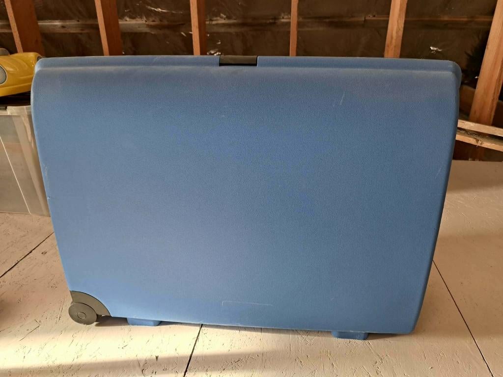 koffer (reiskoffer) blauw - zeer goede staat, Ophalen, Zo goed als nieuw, Wieltjes